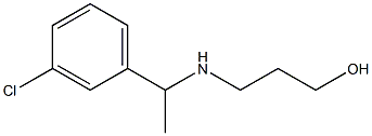 3-{[1-(3-chlorophenyl)ethyl]amino}propan-1-ol Struktur