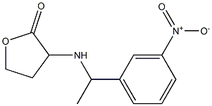 3-{[1-(3-nitrophenyl)ethyl]amino}oxolan-2-one Struktur