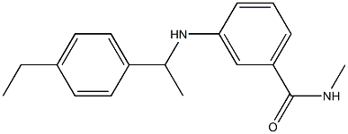 3-{[1-(4-ethylphenyl)ethyl]amino}-N-methylbenzamide Struktur