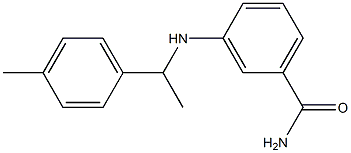 3-{[1-(4-methylphenyl)ethyl]amino}benzamide Struktur