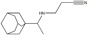 3-{[1-(adamantan-1-yl)ethyl]amino}propanenitrile Struktur