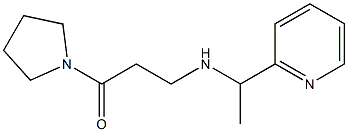 3-{[1-(pyridin-2-yl)ethyl]amino}-1-(pyrrolidin-1-yl)propan-1-one Struktur