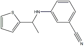 3-{[1-(thiophen-2-yl)ethyl]amino}benzonitrile Struktur