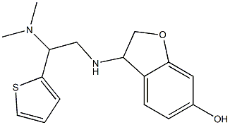 3-{[2-(dimethylamino)-2-(thiophen-2-yl)ethyl]amino}-2,3-dihydro-1-benzofuran-6-ol Struktur