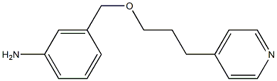 3-{[3-(pyridin-4-yl)propoxy]methyl}aniline Struktur