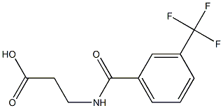 3-{[3-(trifluoromethyl)phenyl]formamido}propanoic acid Struktur