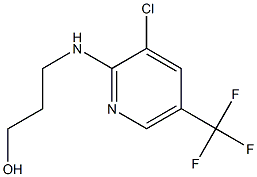 3-{[3-chloro-5-(trifluoromethyl)pyridin-2-yl]amino}propan-1-ol Struktur