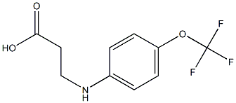 3-{[4-(trifluoromethoxy)phenyl]amino}propanoic acid Struktur