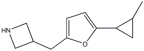 3-{[5-(2-methylcyclopropyl)-2-furyl]methyl}azetidine Struktur