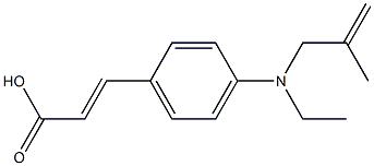 3-{4-[ethyl(2-methylprop-2-en-1-yl)amino]phenyl}prop-2-enoic acid Struktur