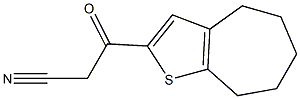 3-{4H,5H,6H,7H,8H-cyclohepta[b]thiophen-2-yl}-3-oxopropanenitrile Struktur