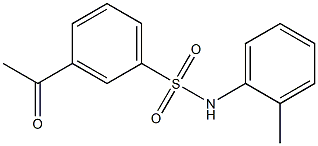 3-acetyl-N-(2-methylphenyl)benzene-1-sulfonamide Struktur