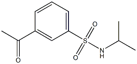 3-acetyl-N-(propan-2-yl)benzene-1-sulfonamide Struktur