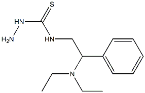 3-amino-1-[2-(diethylamino)-2-phenylethyl]thiourea Struktur