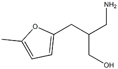 3-amino-2-[(5-methylfuran-2-yl)methyl]propan-1-ol Struktur