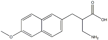 3-amino-2-[(6-methoxynaphthalen-2-yl)methyl]propanoic acid Struktur