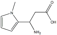 3-amino-3-(1-methyl-1H-pyrrol-2-yl)propanoic acid Struktur