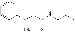 3-amino-3-phenyl-N-propylpropanamide Struktur