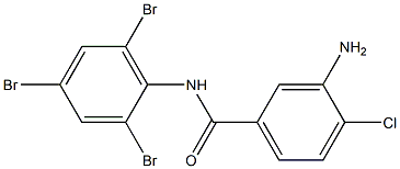 3-amino-4-chloro-N-(2,4,6-tribromophenyl)benzamide Struktur