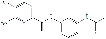 3-amino-4-chloro-N-(3-acetamidophenyl)benzamide Struktur