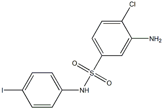 3-amino-4-chloro-N-(4-iodophenyl)benzene-1-sulfonamide Struktur