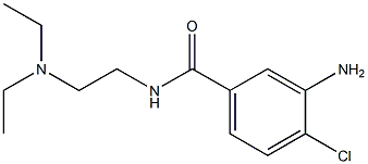 3-amino-4-chloro-N-[2-(diethylamino)ethyl]benzamide Struktur