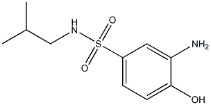 3-amino-4-hydroxy-N-(2-methylpropyl)benzene-1-sulfonamide Struktur