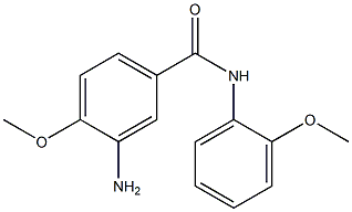 3-amino-4-methoxy-N-(2-methoxyphenyl)benzamide Struktur