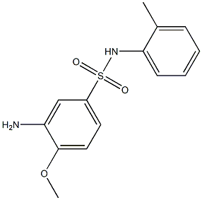 3-amino-4-methoxy-N-(2-methylphenyl)benzene-1-sulfonamide Struktur