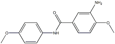 3-amino-4-methoxy-N-(4-methoxyphenyl)benzamide Struktur