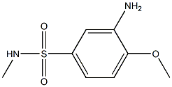 3-amino-4-methoxy-N-methylbenzene-1-sulfonamide Struktur