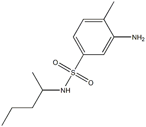 3-amino-4-methyl-N-(pentan-2-yl)benzene-1-sulfonamide Struktur