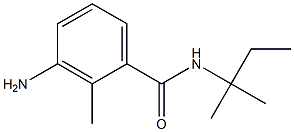 3-amino-N-(1,1-dimethylpropyl)-2-methylbenzamide Struktur