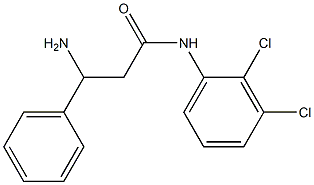 3-amino-N-(2,3-dichlorophenyl)-3-phenylpropanamide Struktur