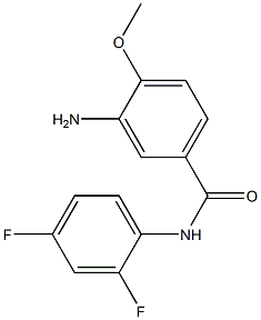 3-amino-N-(2,4-difluorophenyl)-4-methoxybenzamide Struktur