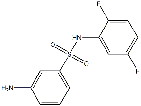 3-amino-N-(2,5-difluorophenyl)benzene-1-sulfonamide Struktur