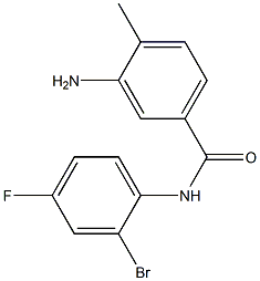 3-amino-N-(2-bromo-4-fluorophenyl)-4-methylbenzamide Struktur