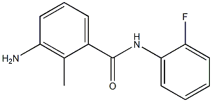 3-amino-N-(2-fluorophenyl)-2-methylbenzamide Struktur