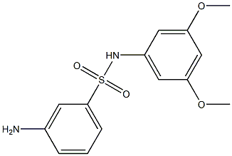 3-amino-N-(3,5-dimethoxyphenyl)benzene-1-sulfonamide Struktur