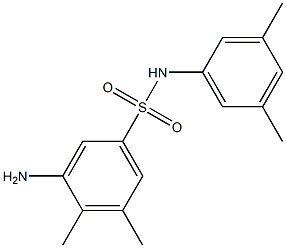 3-amino-N-(3,5-dimethylphenyl)-4,5-dimethylbenzene-1-sulfonamide Struktur