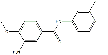 3-amino-N-(3-ethylphenyl)-4-methoxybenzamide Struktur