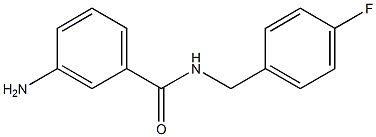 3-amino-N-(4-fluorobenzyl)benzamide Struktur