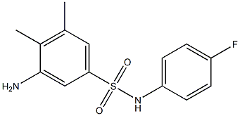 3-amino-N-(4-fluorophenyl)-4,5-dimethylbenzene-1-sulfonamide Struktur