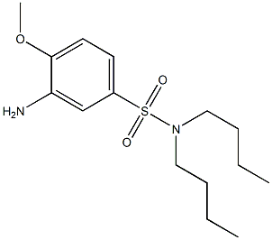 3-amino-N,N-dibutyl-4-methoxybenzene-1-sulfonamide Struktur