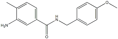 3-amino-N-[(4-methoxyphenyl)methyl]-4-methylbenzamide Struktur