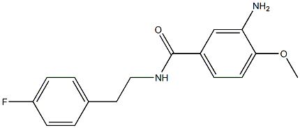 3-amino-N-[2-(4-fluorophenyl)ethyl]-4-methoxybenzamide Struktur