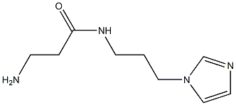 3-amino-N-[3-(1H-imidazol-1-yl)propyl]propanamide Struktur