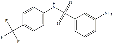 3-amino-N-[4-(trifluoromethyl)phenyl]benzene-1-sulfonamide Struktur