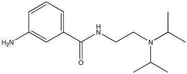 3-amino-N-{2-[bis(propan-2-yl)amino]ethyl}benzamide Struktur