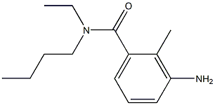 3-amino-N-butyl-N-ethyl-2-methylbenzamide Struktur